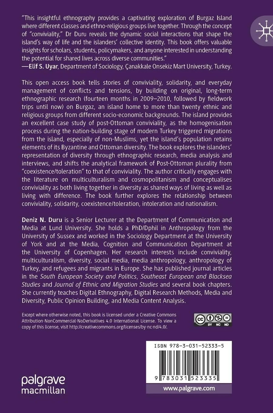 Rückseite: 9783031523335 | Conviviality in Burgaz | Deniz N. Duru | Buch | xiii | Englisch | 2024