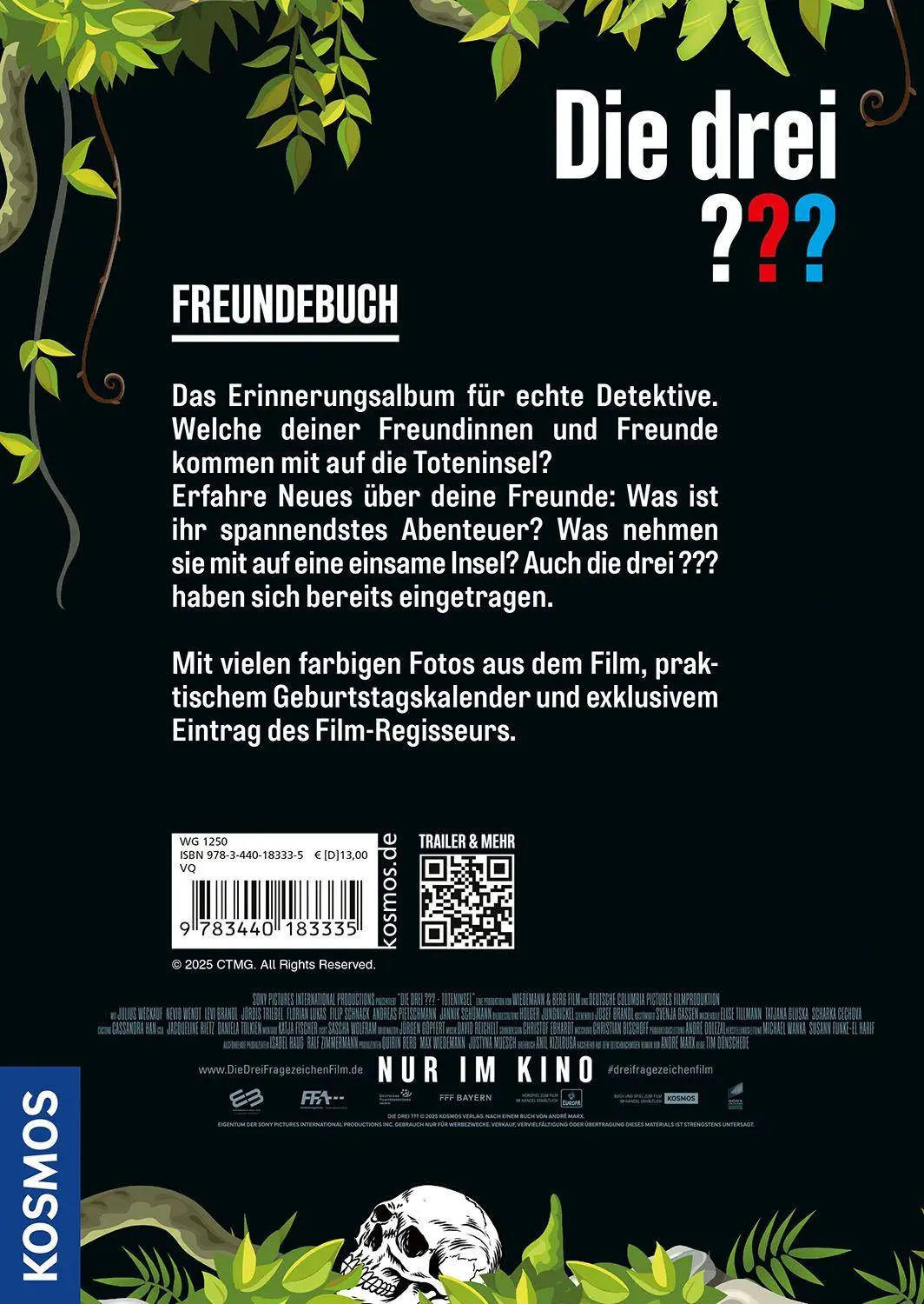 Bild: 9783440183335 | Die drei ??? Freundebuch | - - | Buch | Die drei ??? | 80 S. | Deutsch