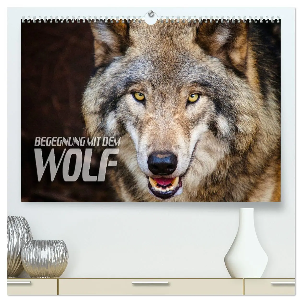 Cover: 9783457703335 | Begegnung mit dem Wolf (hochwertiger Premium Wandkalender 2026 DIN...