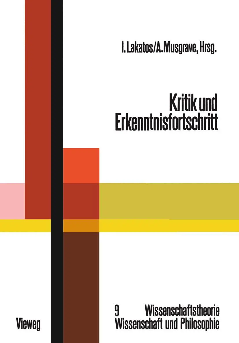 Cover: 9783528083335 | Kritik und Erkenntnisfortschritt | Imre Lakatos | Taschenbuch | xi