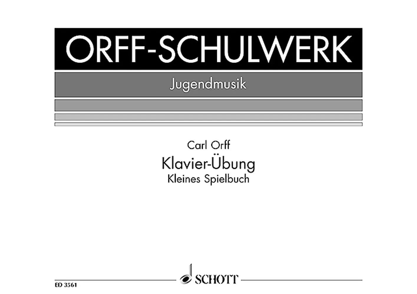 Cover: 9790001043335 | Klavierubung | Carl Orff | Buch | 1985 | Schott Music
