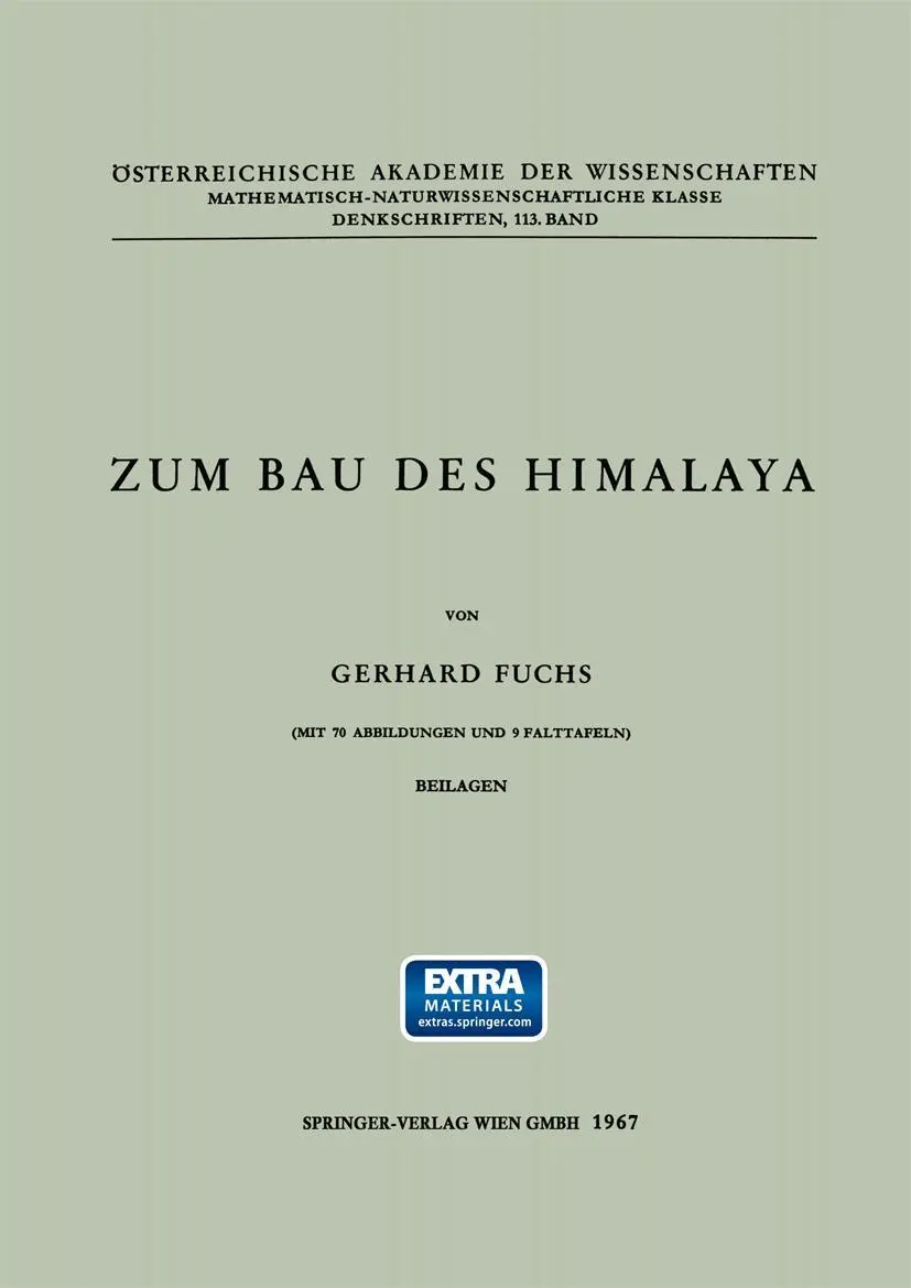 Zum Bau des Himalaya: Mit online files/update (Denkschriften der Österreichischen Akademie der Wissenschaften, 113, Band 113)