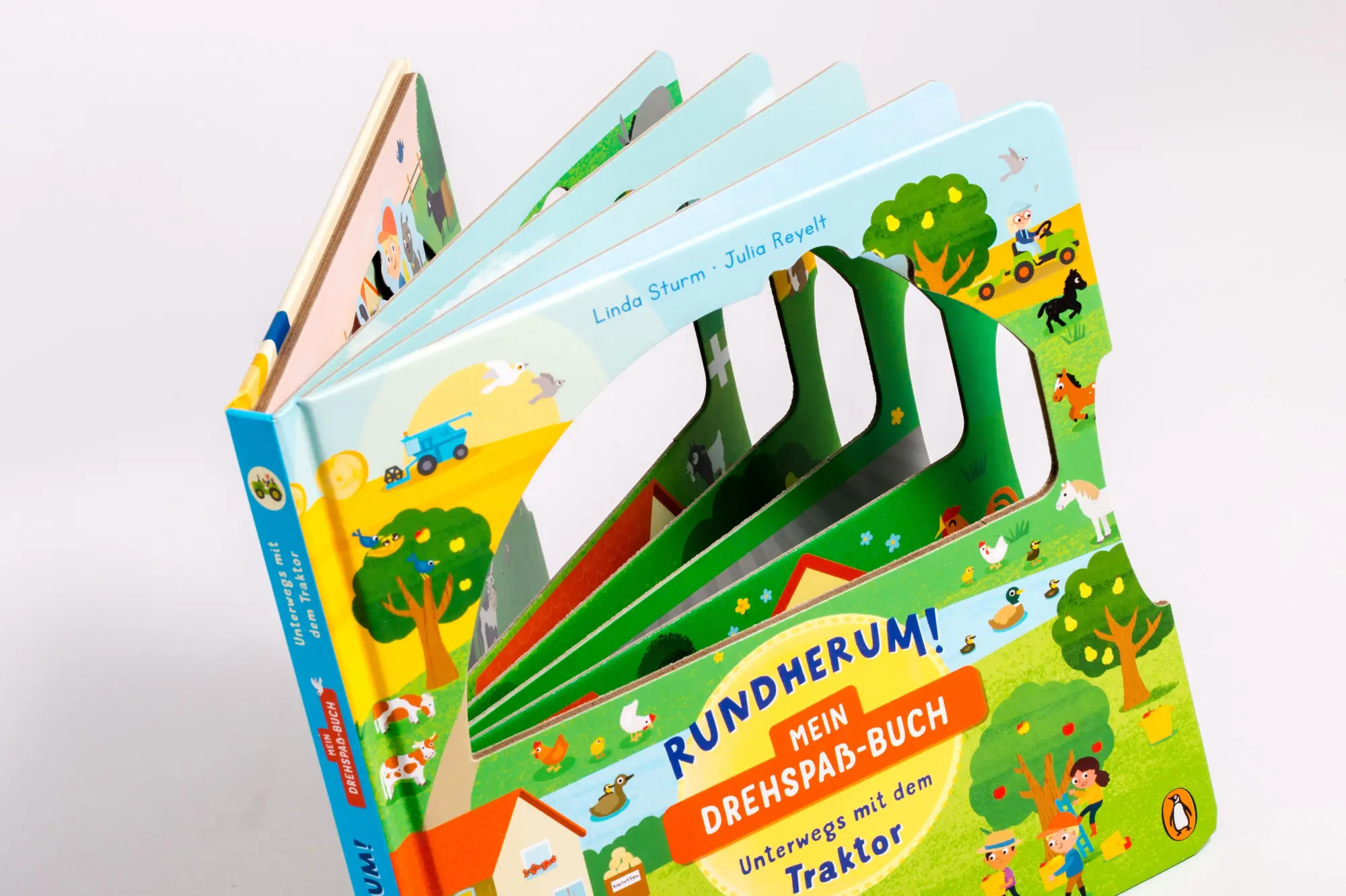 Bild: 9783328303435 | Rundherum! Mein Drehspaß-Buch - Unterwegs mit dem Traktor | Sturm