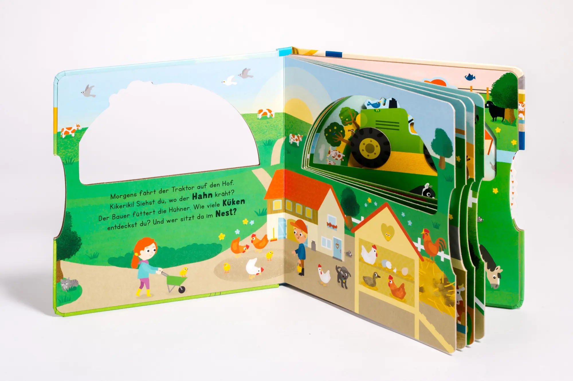 Bild: 9783328303435 | Rundherum! Mein Drehspaß-Buch - Unterwegs mit dem Traktor | Sturm