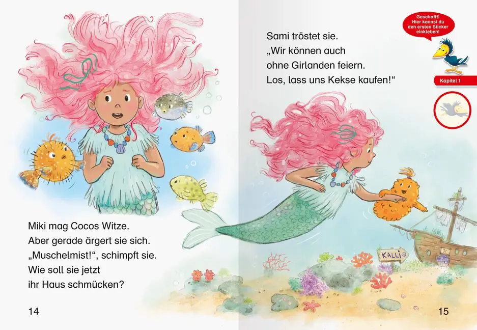 Bild: 9783473463435 | Leserabe 1. Lesestufe - Meermädchen Miki feiert Geburtstag | Fabisch