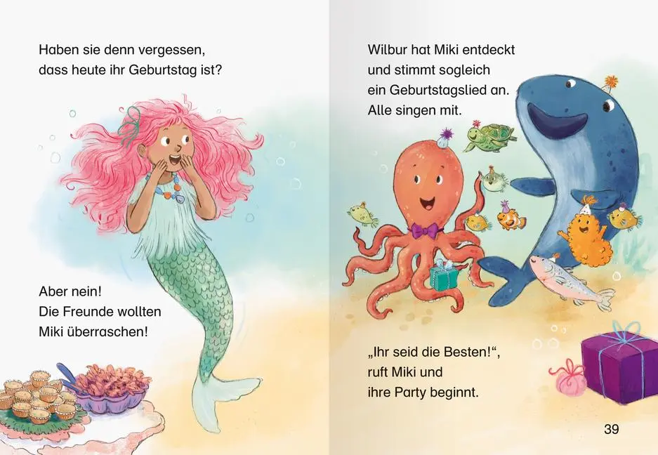 Bild: 9783473463435 | Leserabe 1. Lesestufe - Meermädchen Miki feiert Geburtstag | Fabisch