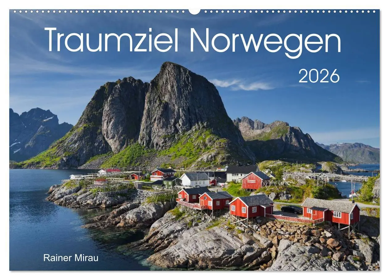 Cover: 9783516023435 | Traumziel Norwegen 2026 (Wandkalender 2026 DIN A2 quer), CALVENDO...