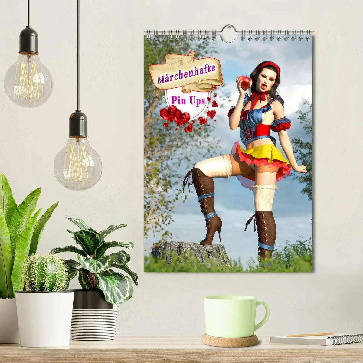 Bild: 9783516333435 | Märchenhafte Pin Ups (Wandkalender 2026 DIN A4 hoch), CALVENDO...