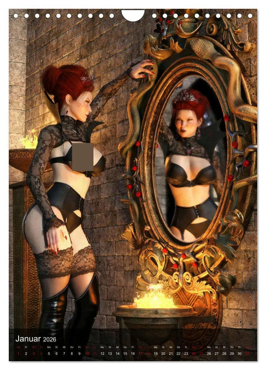 Bild: 9783516333435 | Märchenhafte Pin Ups (Wandkalender 2026 DIN A4 hoch), CALVENDO...