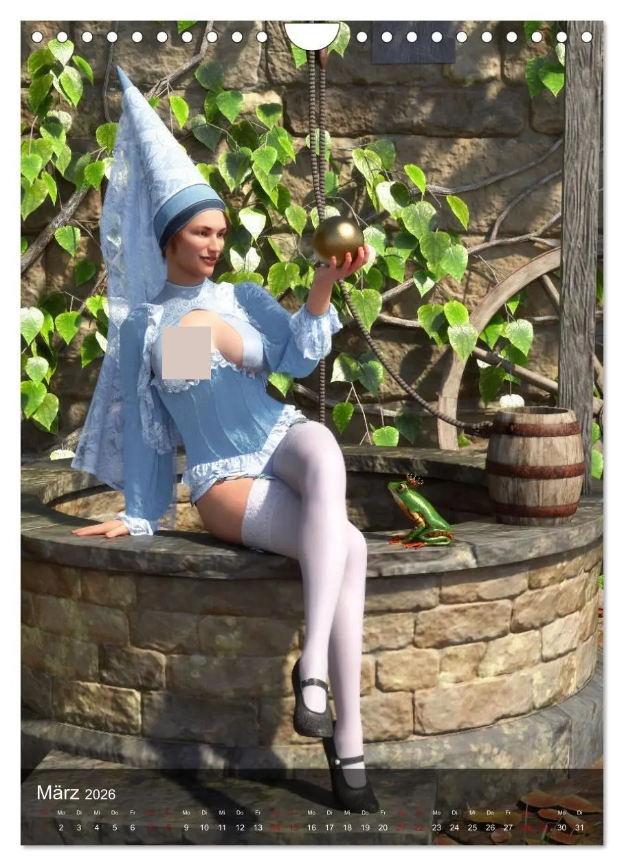 Bild: 9783516333435 | Märchenhafte Pin Ups (Wandkalender 2026 DIN A4 hoch), CALVENDO...