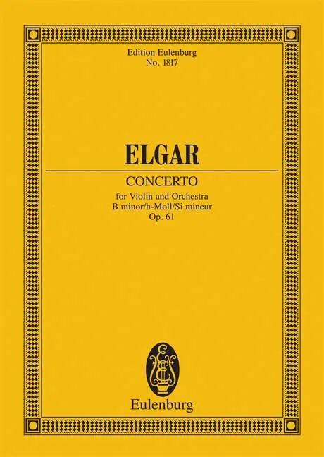 Cover: 9783795763435 | Konzert h-Moll | Edward Elgar | Buch | 112 S. | Deutsch | 1980