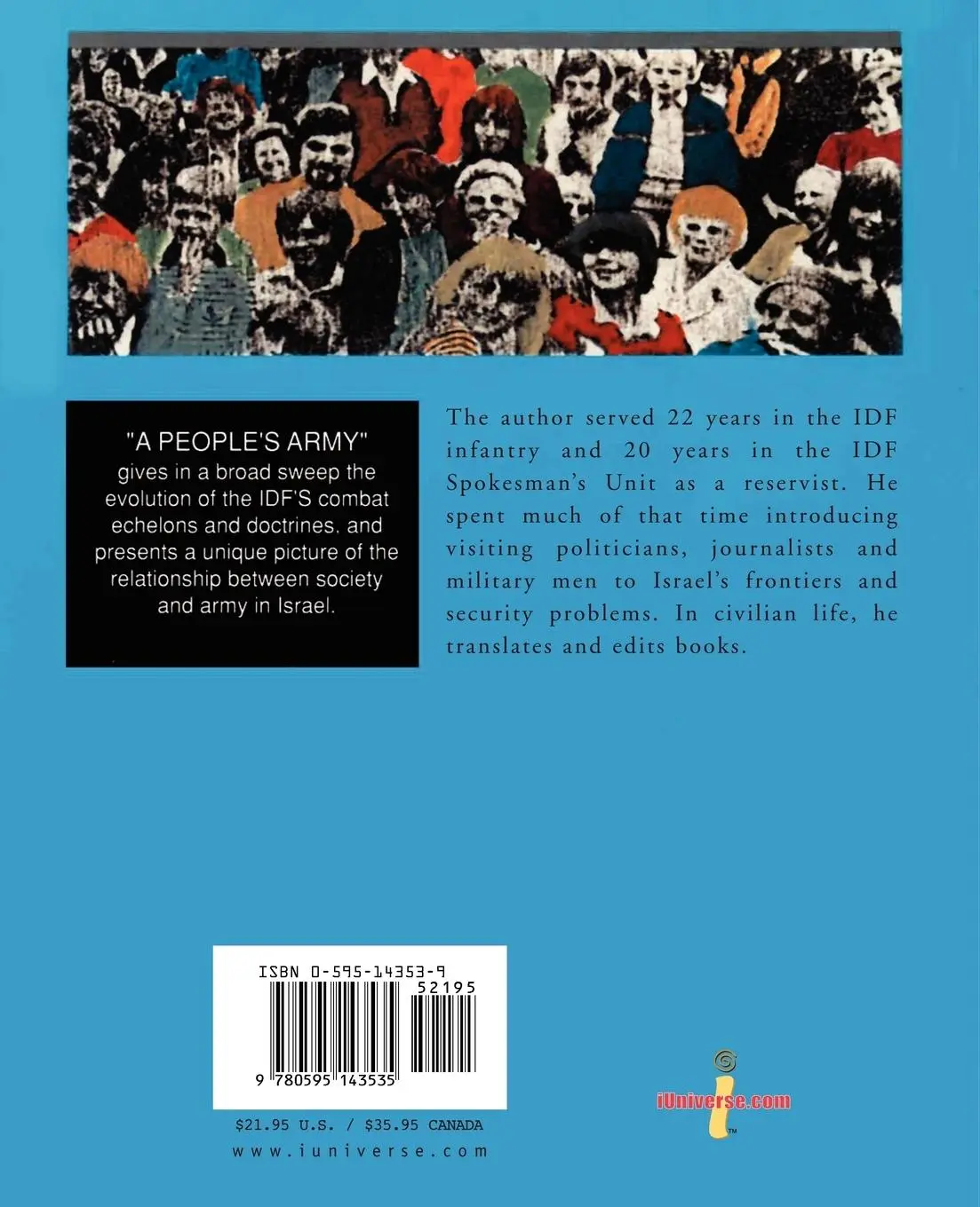 Rückseite: 9780595143535 | The Israel Defense Forces | A People's Army | Louis Williams | Buch
