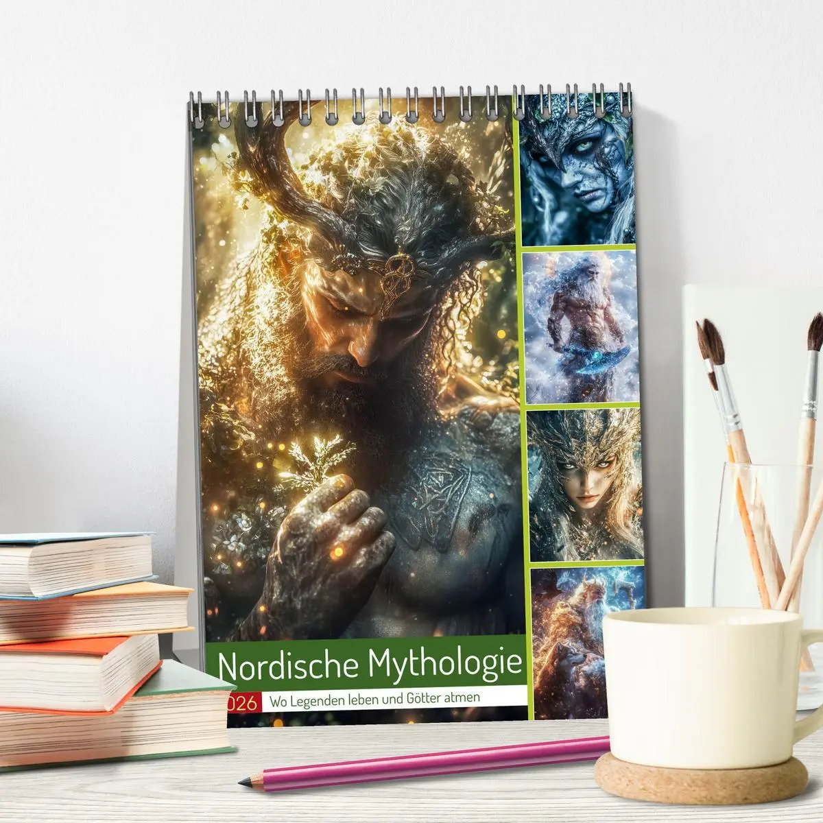 Bild: 9783457303535 | Nordische Mythologie (Tischkalender 2026 DIN A5 hoch), CALVENDO...