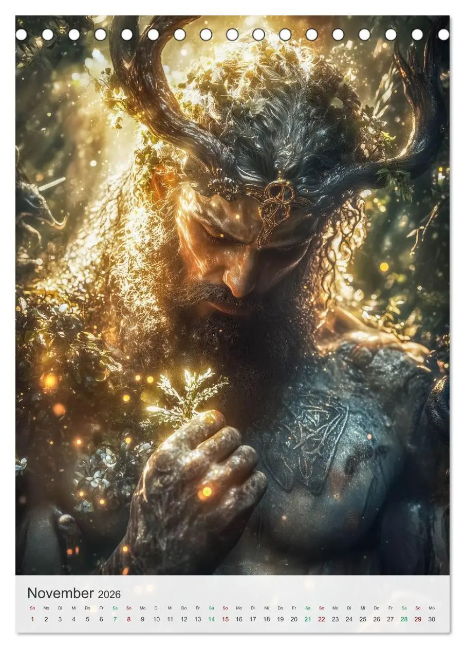 Bild: 9783457303535 | Nordische Mythologie (Tischkalender 2026 DIN A5 hoch), CALVENDO...