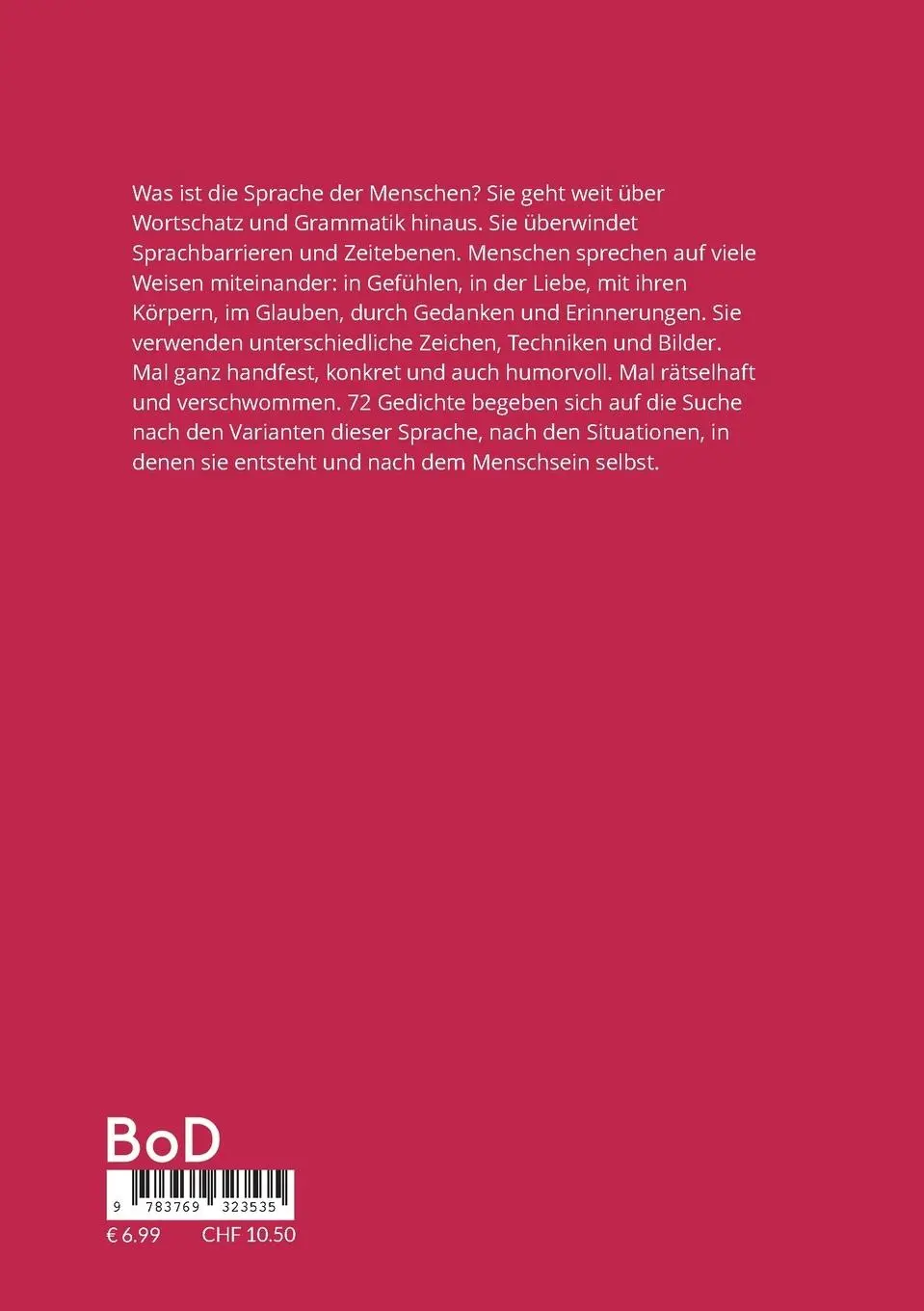 Rückseite: 9783769323535 | Die Worte sind mit dir verbündet | Bernd Finger | Taschenbuch | 98 S.