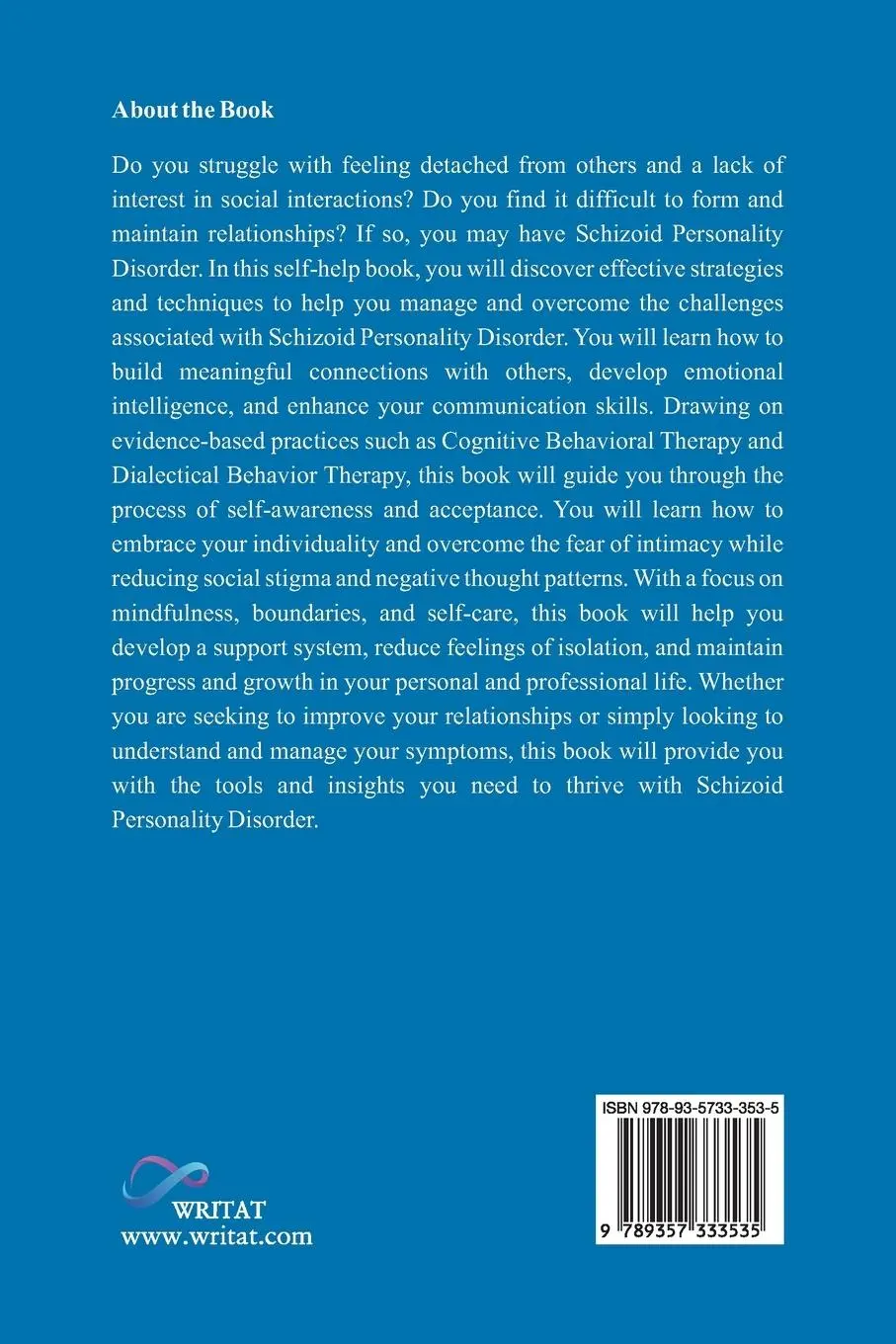 Rückseite: 9789357333535 | Schizoid Personality Disorder | Ashu Kumawat | Taschenbuch | Englisch