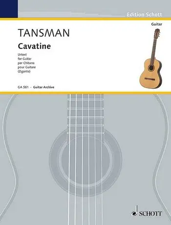 Cover: 9790001193535 | Cavatine | Urtext | Alexandre Tansman | Buch | 2014 | Schott Music