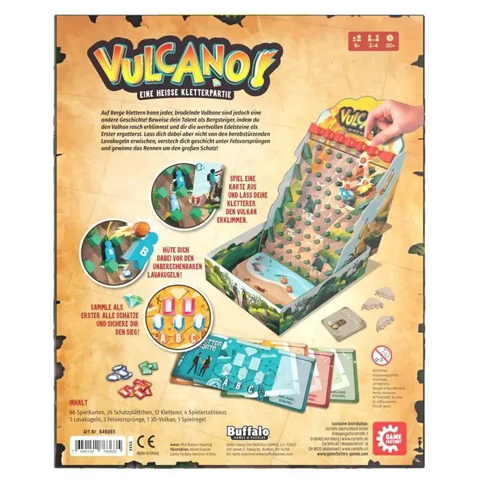 Bild: 7640142763635 | GAME FACTORY - Vulcano! | Spiel | Deutsch | 2025 | GAME FACTORY