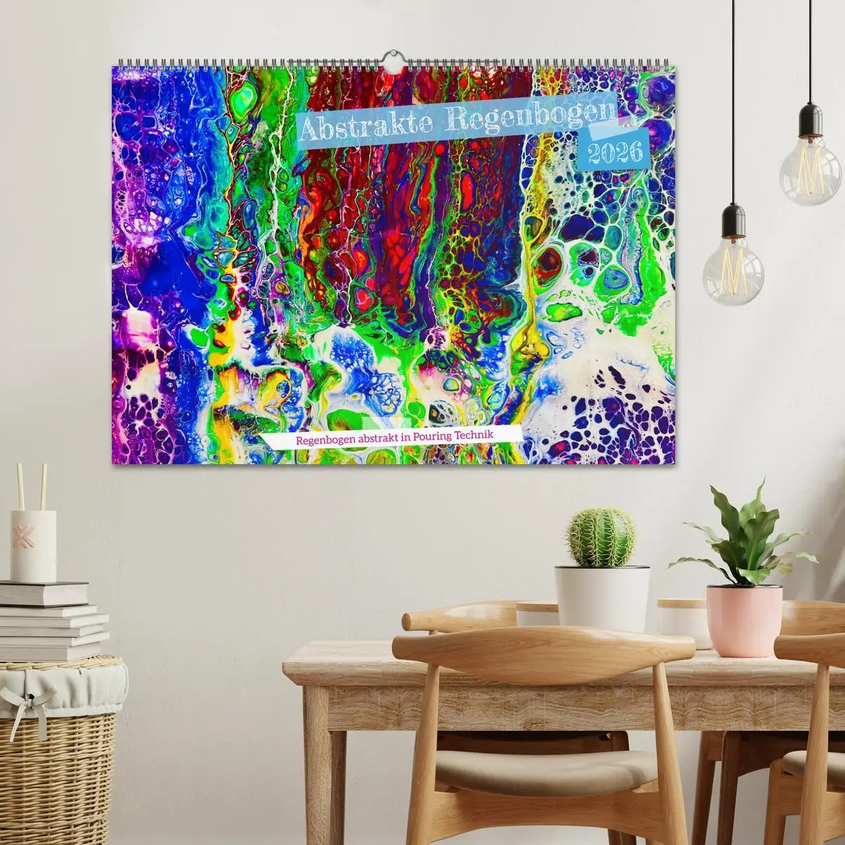 Bild: 9783457533635 | Abstrakte Regenbogen (Wandkalender 2026 DIN A2 quer), CALVENDO...
