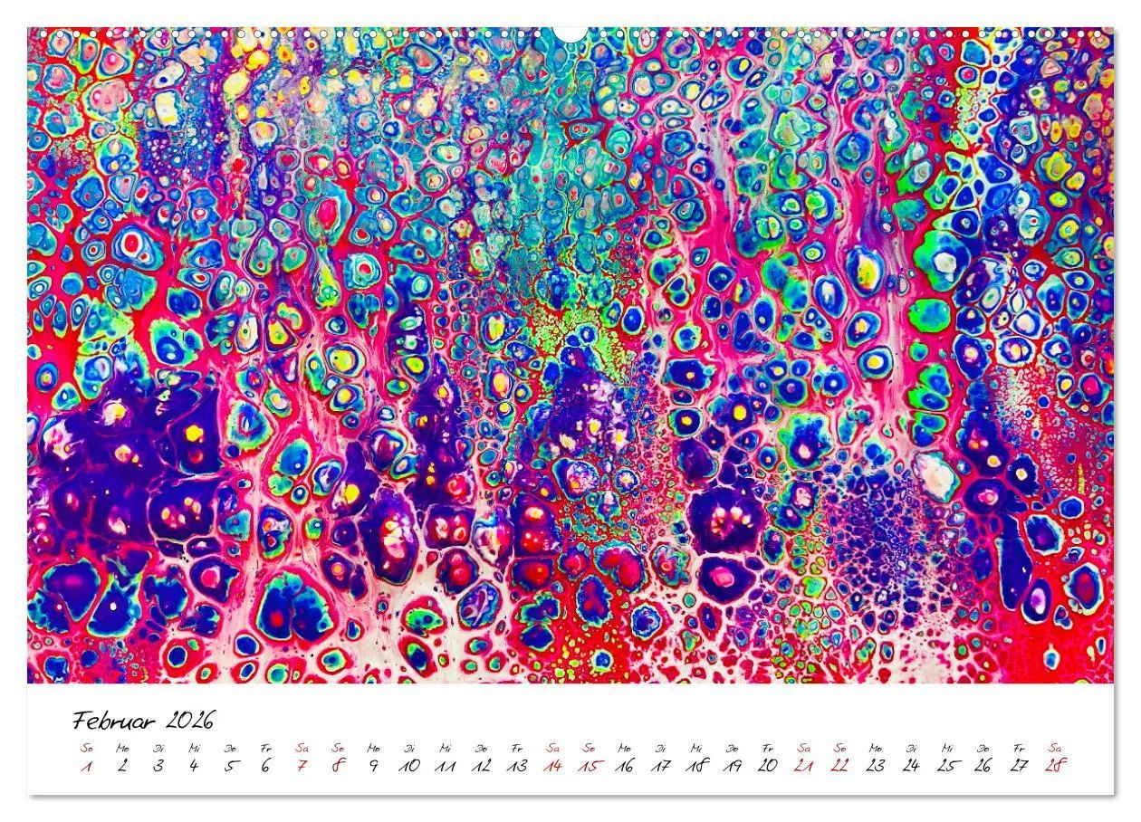 Bild: 9783457533635 | Abstrakte Regenbogen (Wandkalender 2026 DIN A2 quer), CALVENDO...
