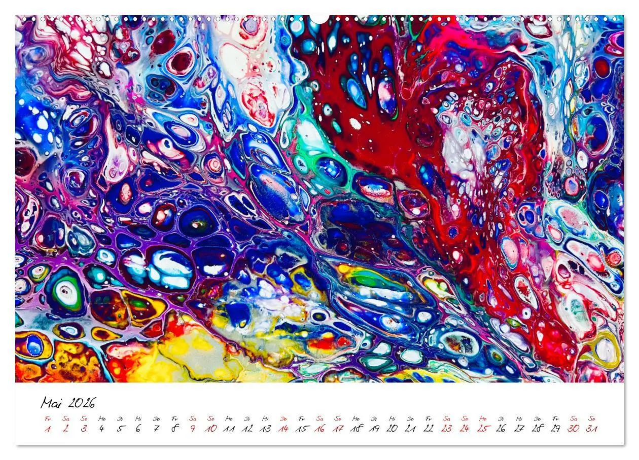 Bild: 9783457533635 | Abstrakte Regenbogen (Wandkalender 2026 DIN A2 quer), CALVENDO...