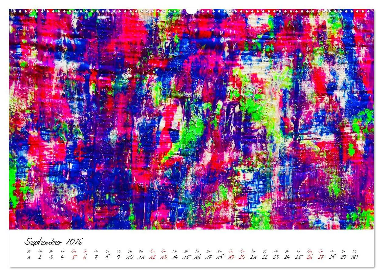 Bild: 9783457533635 | Abstrakte Regenbogen (Wandkalender 2026 DIN A2 quer), CALVENDO...