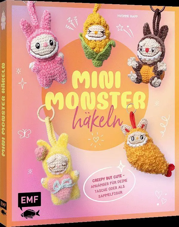 Cover: 9783745933635 | Schlüsselanhänger häkeln: Mini-Monster für Labubu-Fans | Yvonne Rapp