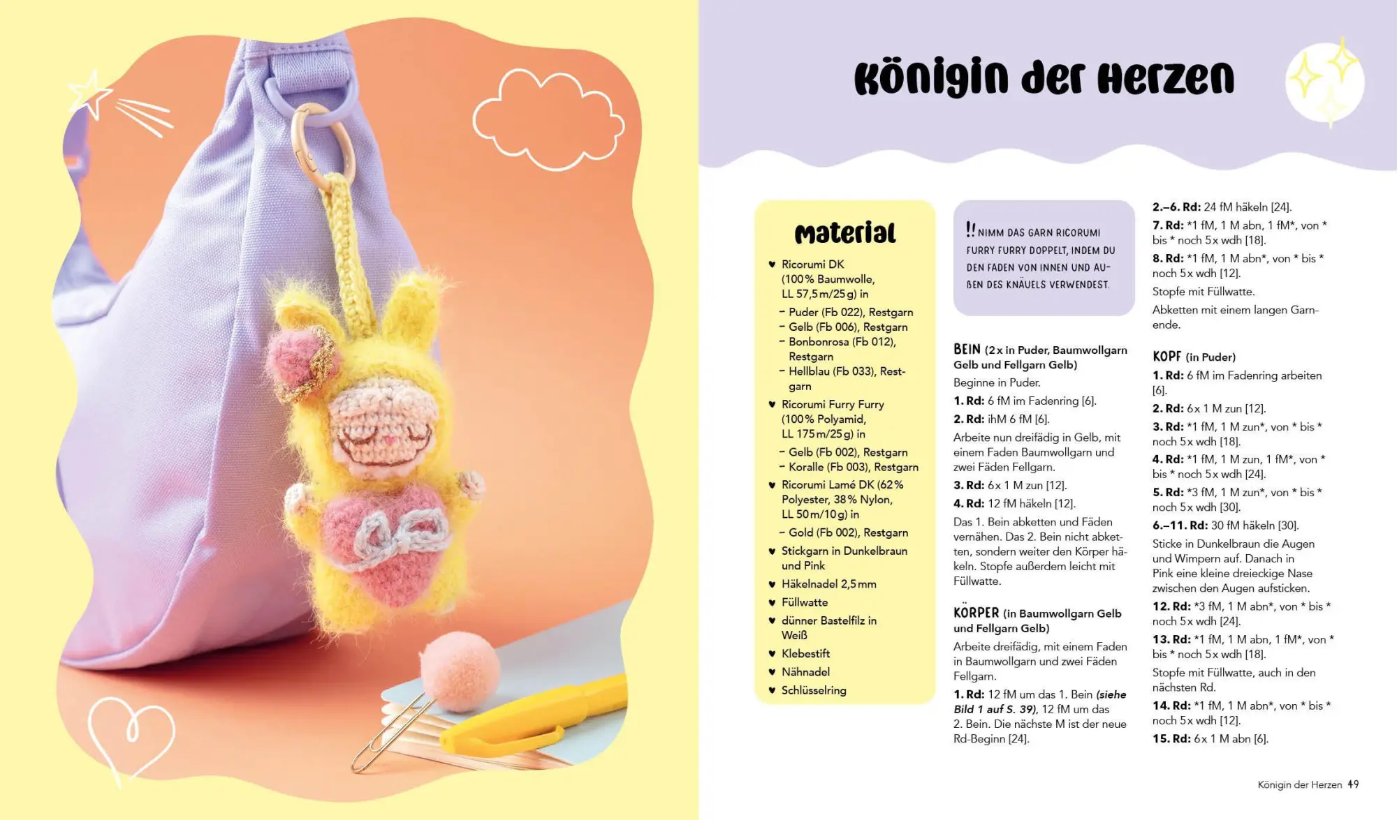 Bild: 9783745933635 | Schlüsselanhänger häkeln: Mini-Monster für Labubu-Fans | Yvonne Rapp