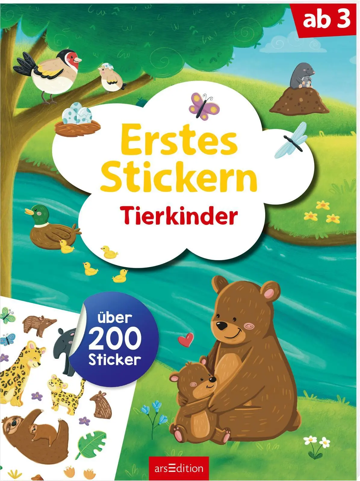 Cover: 9783845853635 | Erstes Stickern - Tierkinder | Über 200 Sticker | Sarah Dietz | Buch