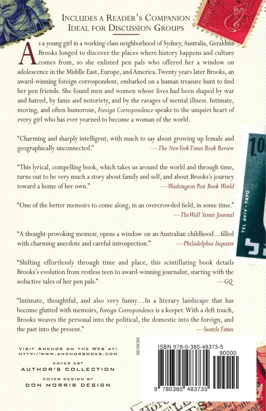 Rückseite: 9780385483735 | Foreign Correspondence | Geraldine Brooks | Taschenbuch | Englisch