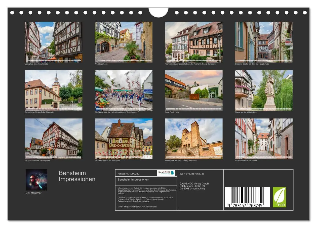 Bild: 9783457763735 | Bensheim Impressionen (Wandkalender 2026 DIN A4 quer), CALVENDO...
