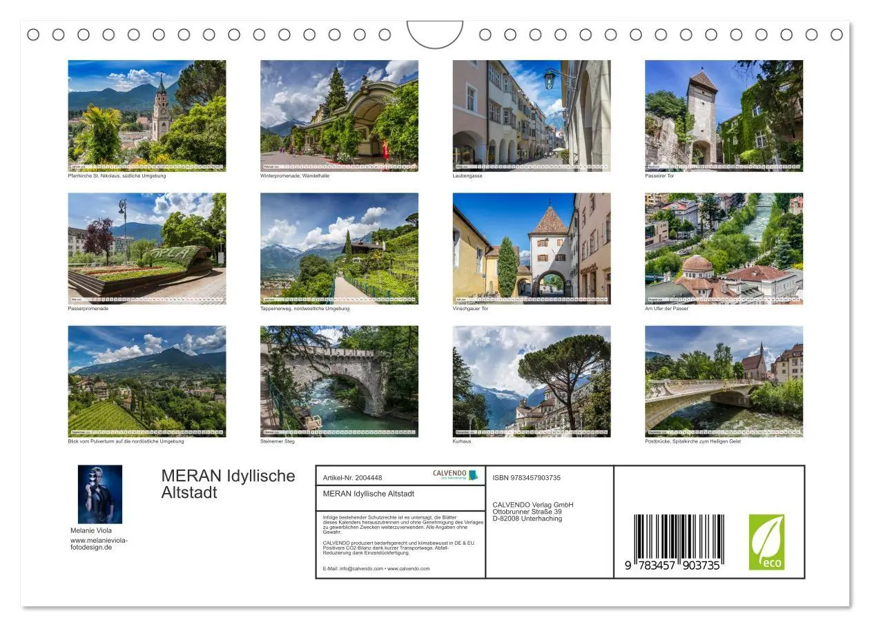 Bild: 9783457903735 | MERAN Idyllische Altstadt (Wandkalender 2026 DIN A4 quer), CALVENDO...