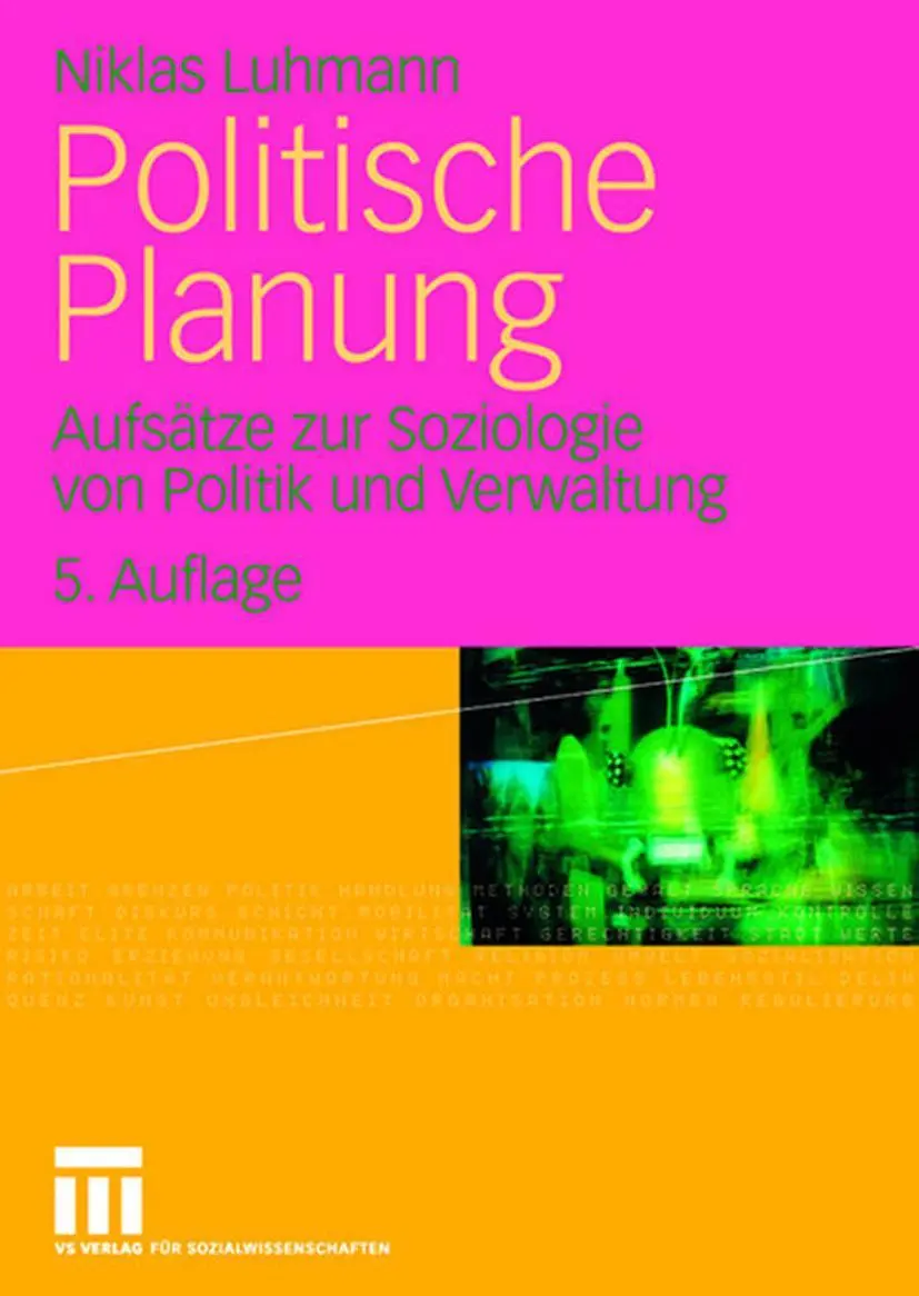 Cover: 9783531153735 | Politische Planung | Niklas Luhmann | Taschenbuch | 256 S. | Deutsch