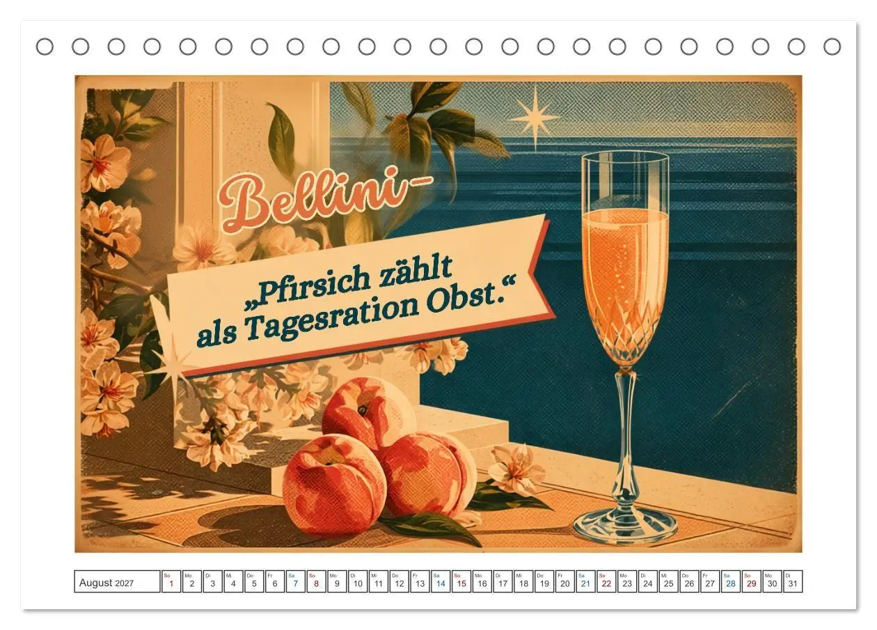 Bild: 9783594383735 | Vintage Cocktail Club (Tischkalender 2027 DIN A5 quer), CALVENDO...