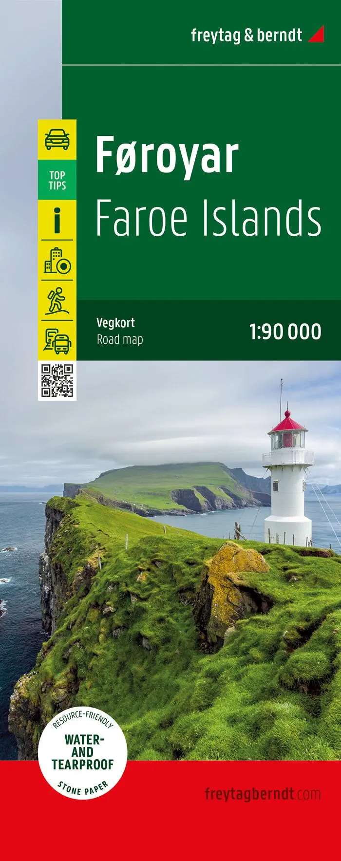 Cover: 9783707923735 | Färöer / Føroyar, Straßen- und Freizeitkarte 1:90.000, freytag &amp;...