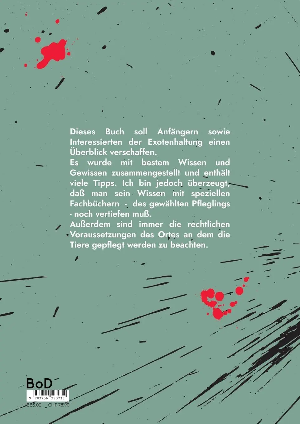 Rückseite: 9783756293735 | Exoten in privater Haltung | Evelyn Strizsik | Taschenbuch | 230 S.