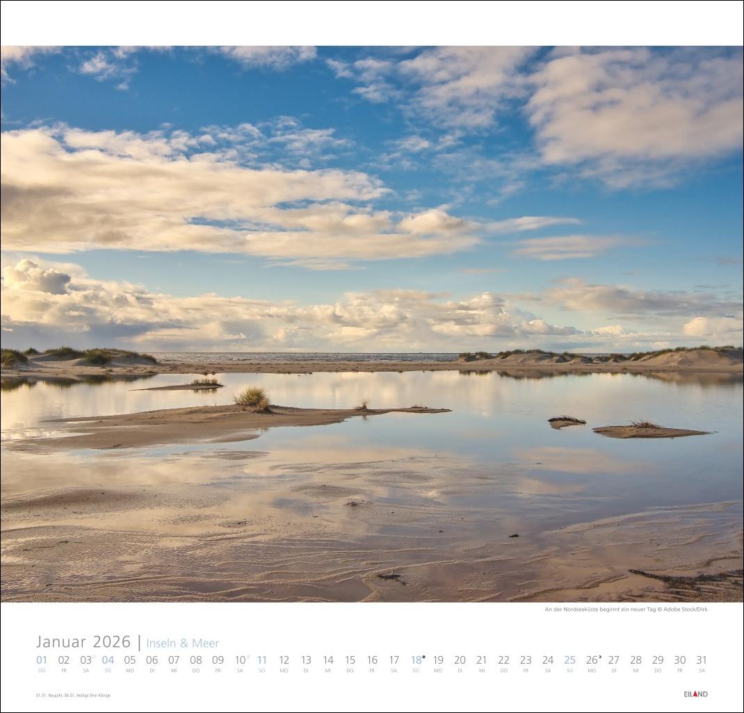 Bild: 9783964023735 | Inseln und Meer Edition Kalender 2026 | Eiland | Kalender | 13 S.