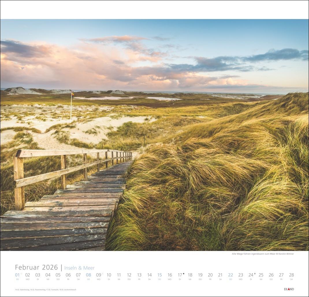 Bild: 9783964023735 | Inseln und Meer Edition Kalender 2026 | Eiland | Kalender | 13 S.