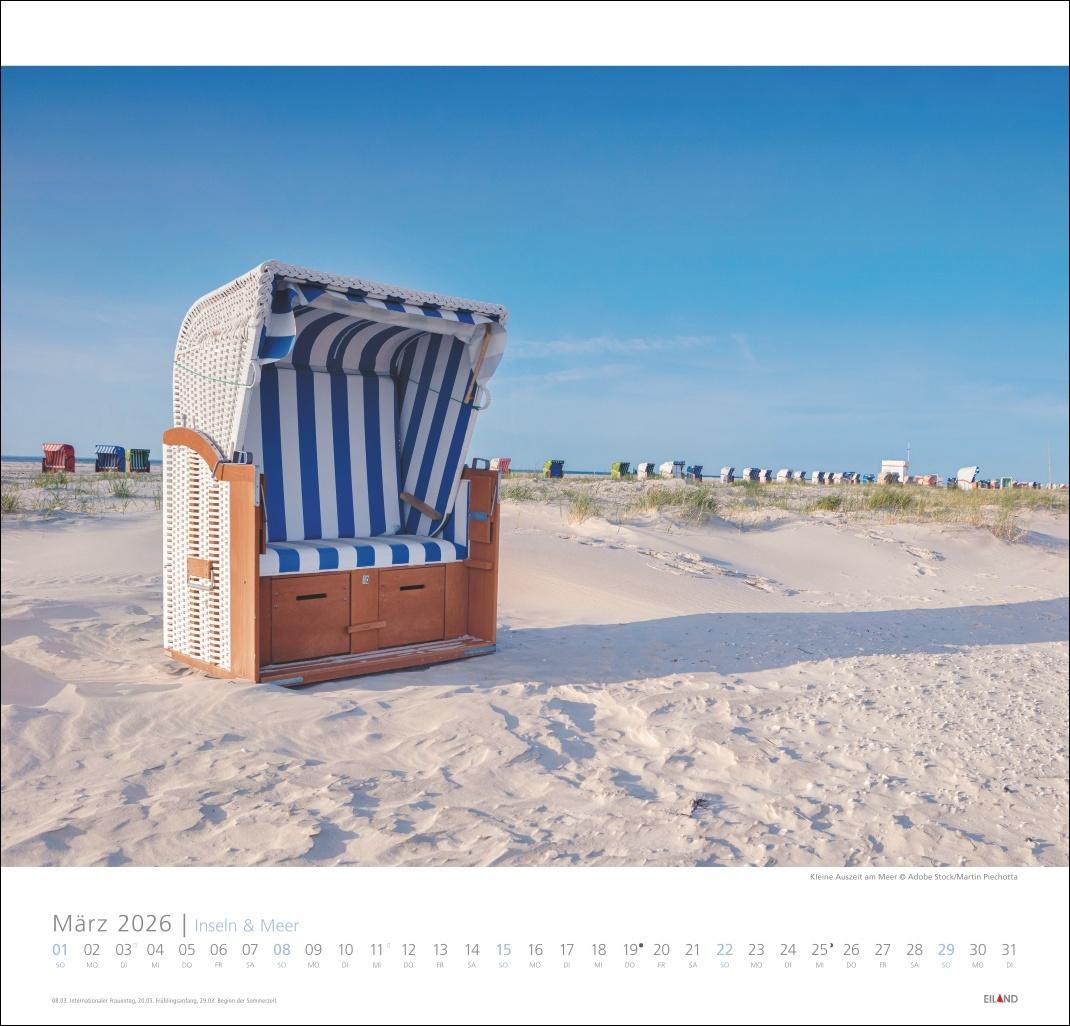 Bild: 9783964023735 | Inseln und Meer Edition Kalender 2026 | Eiland | Kalender | 13 S.