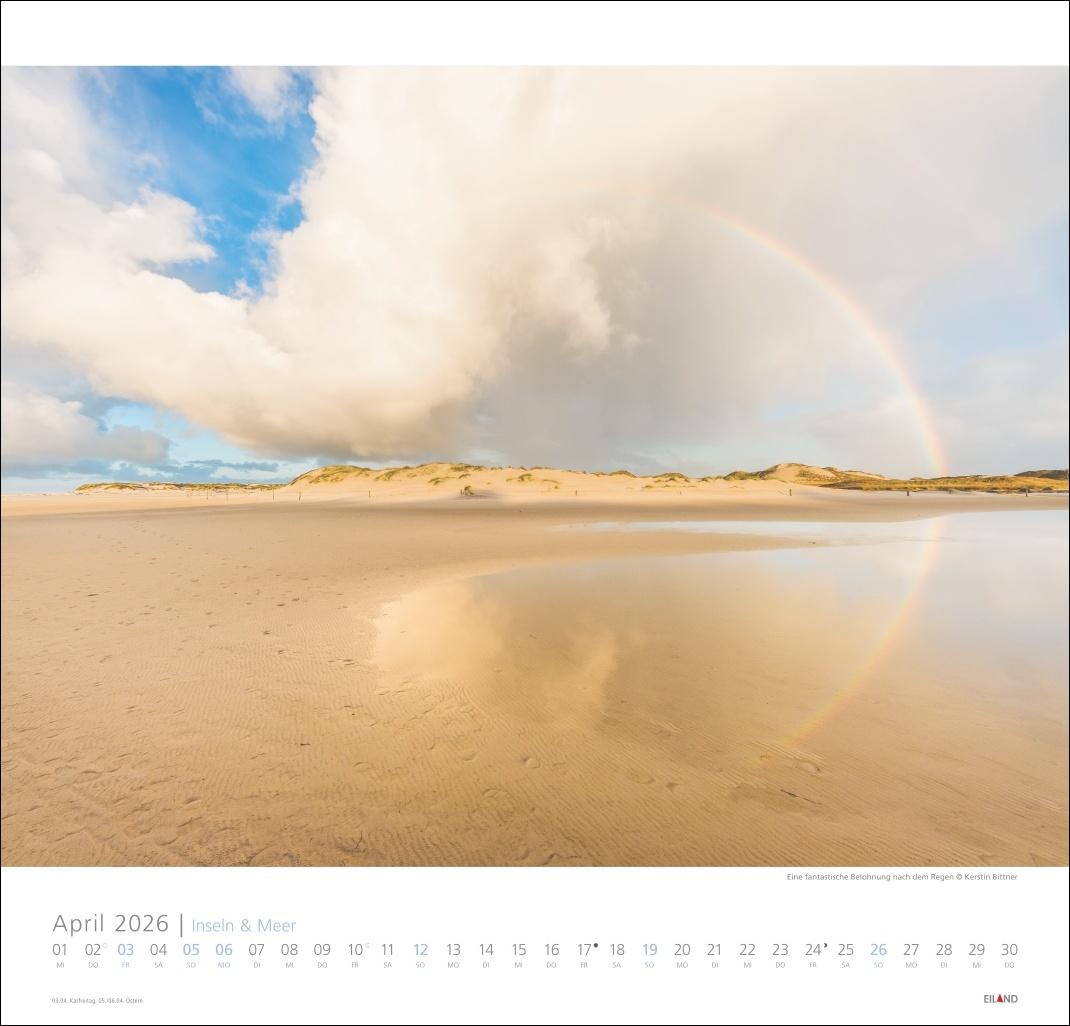 Bild: 9783964023735 | Inseln und Meer Edition Kalender 2026 | Eiland | Kalender | 13 S.