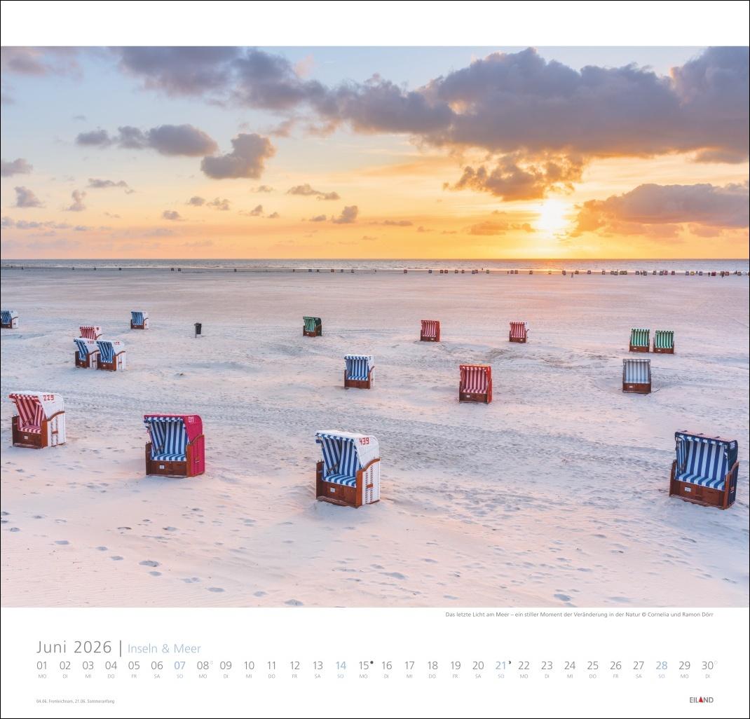 Bild: 9783964023735 | Inseln und Meer Edition Kalender 2026 | Eiland | Kalender | 13 S.