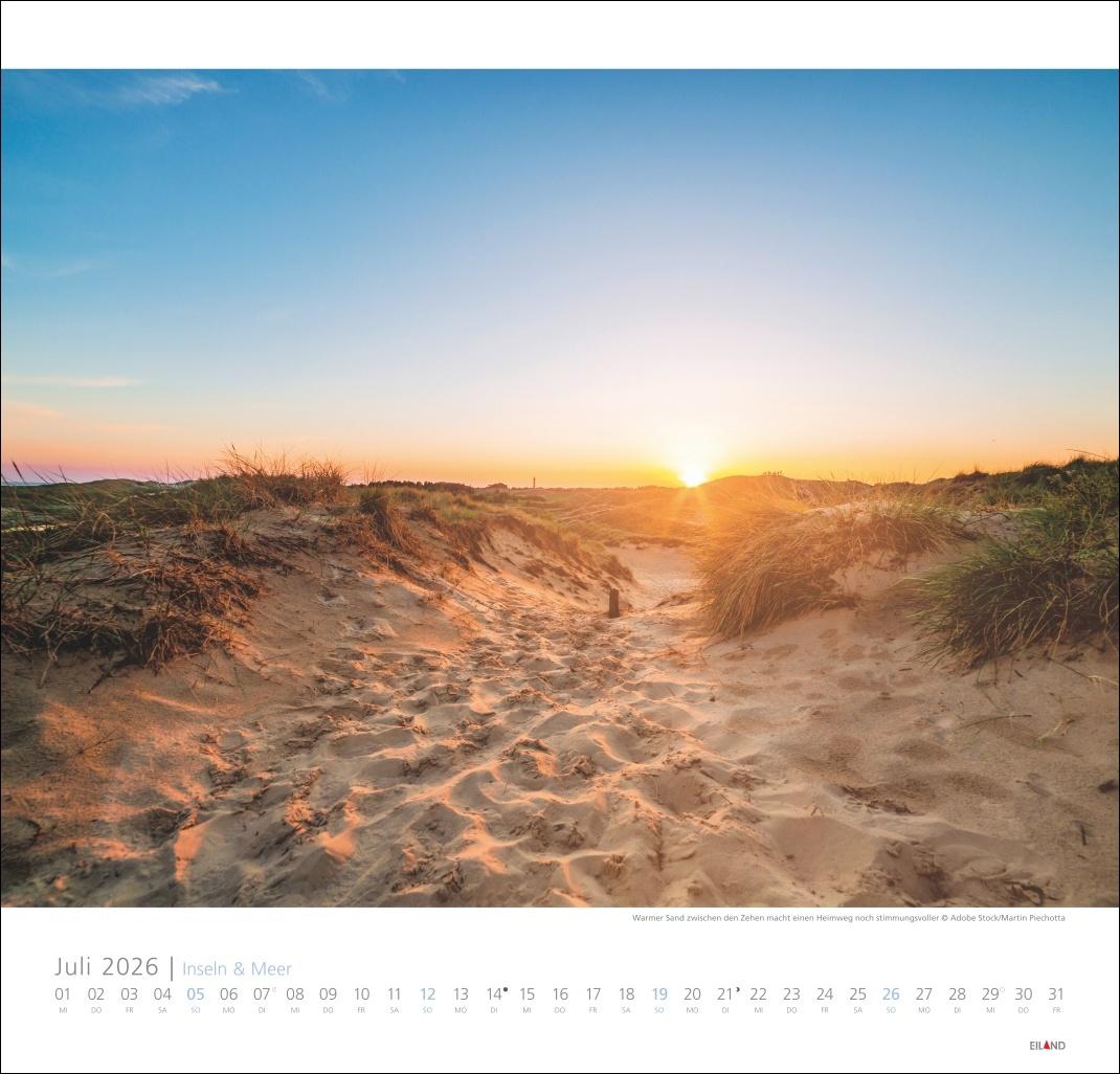 Bild: 9783964023735 | Inseln und Meer Edition Kalender 2026 | Eiland | Kalender | 13 S.