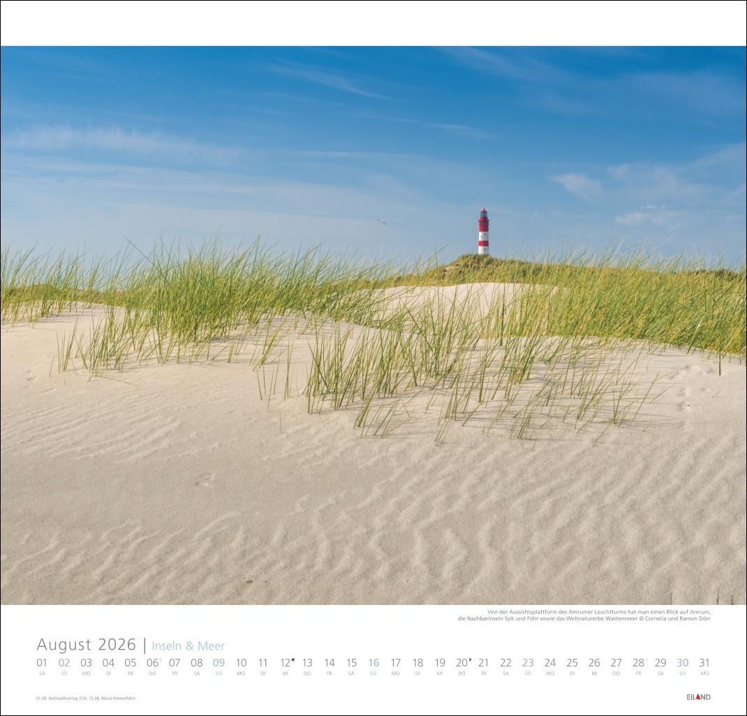 Bild: 9783964023735 | Inseln und Meer Edition Kalender 2026 | Eiland | Kalender | 13 S.