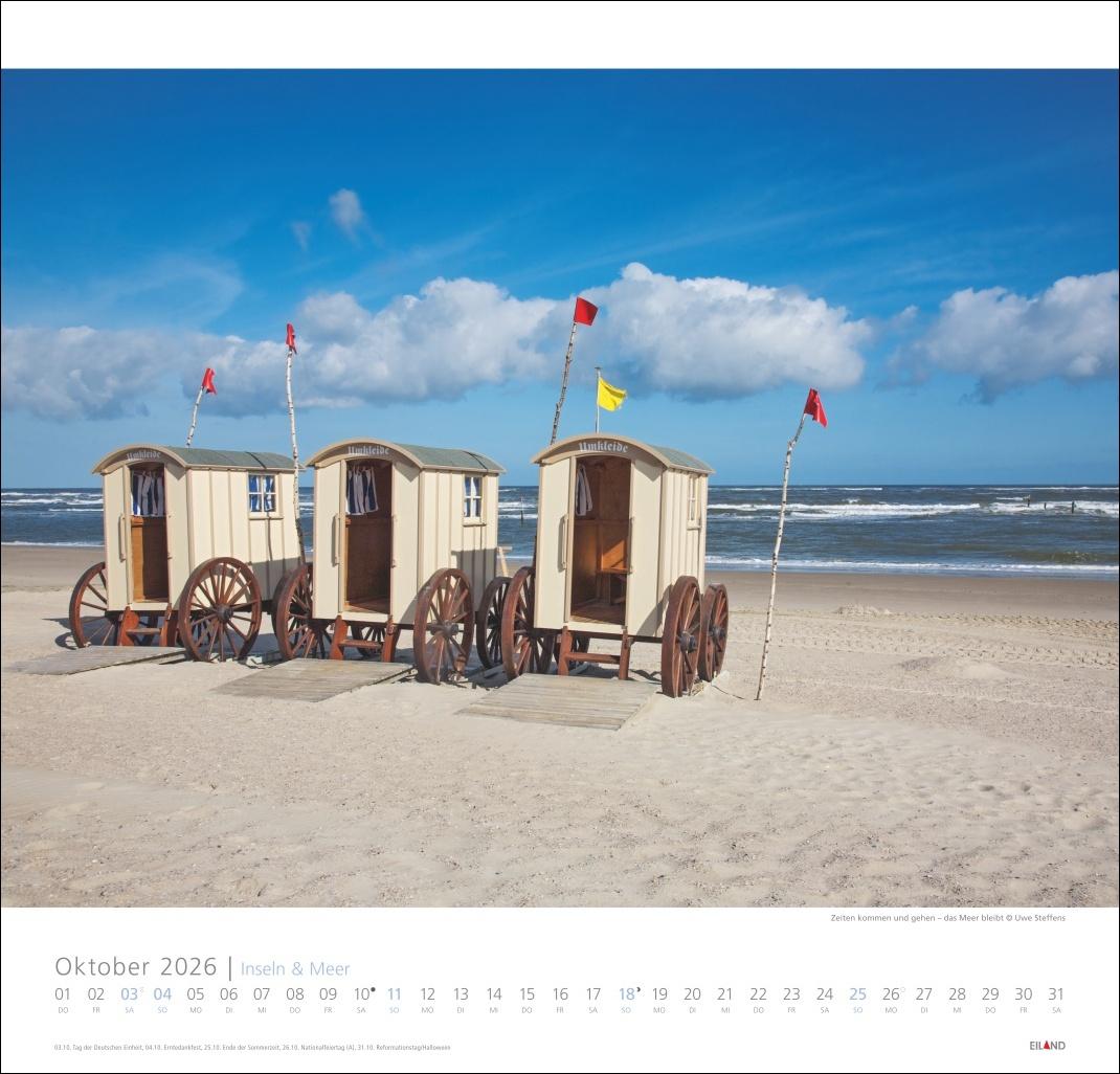 Bild: 9783964023735 | Inseln und Meer Edition Kalender 2026 | Eiland | Kalender | 13 S.