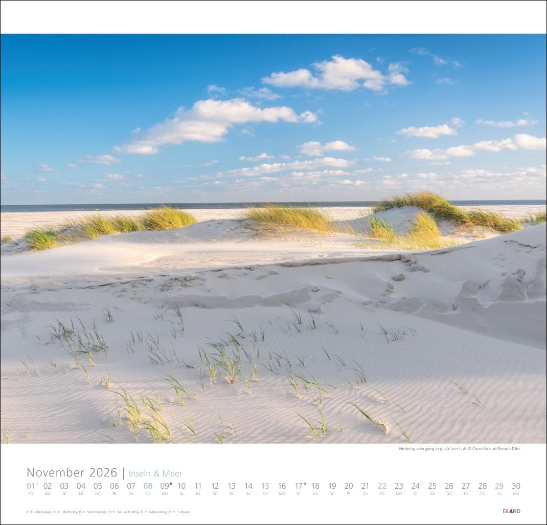 Bild: 9783964023735 | Inseln und Meer Edition Kalender 2026 | Eiland | Kalender | 13 S.