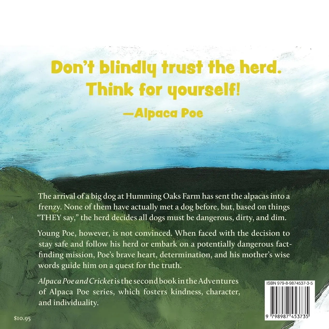 Rückseite: 9798987453735 | Alpaca Poe and Cricket | Susan Cortz | Taschenbuch | Englisch | 2025