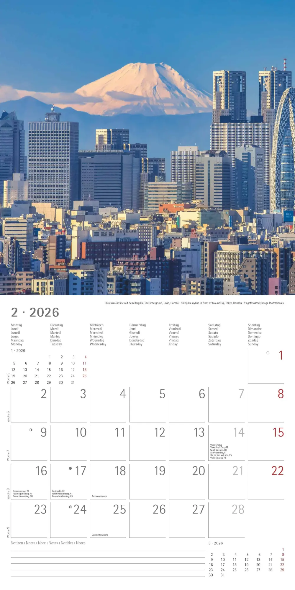 Bild: 4069095003835 | Japan 2026 - Wand-Kalender - Broschüren-Kalender - 30x30 - 30x60...