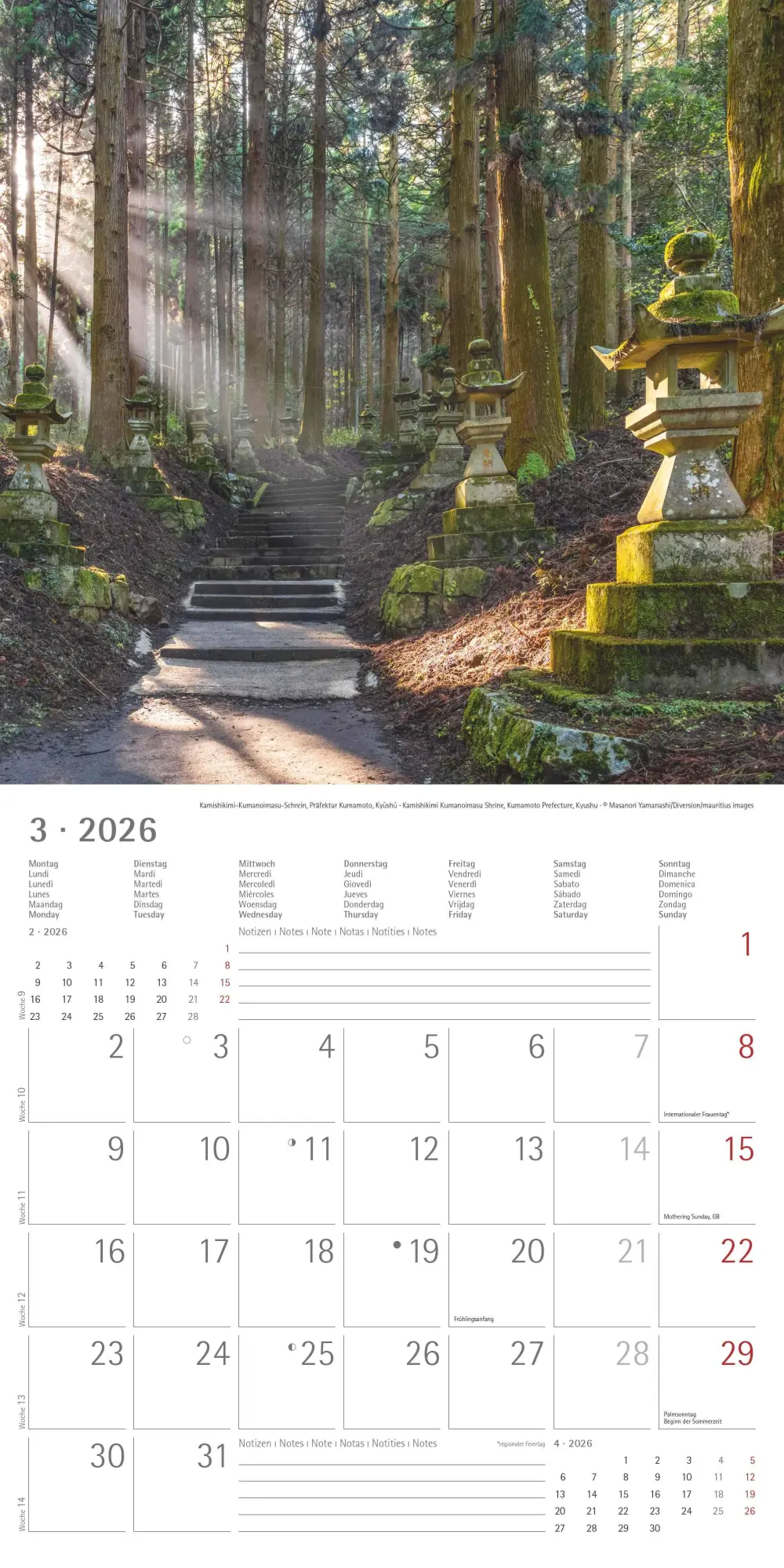 Bild: 4069095003835 | Japan 2026 - Wand-Kalender - Broschüren-Kalender - 30x30 - 30x60...
