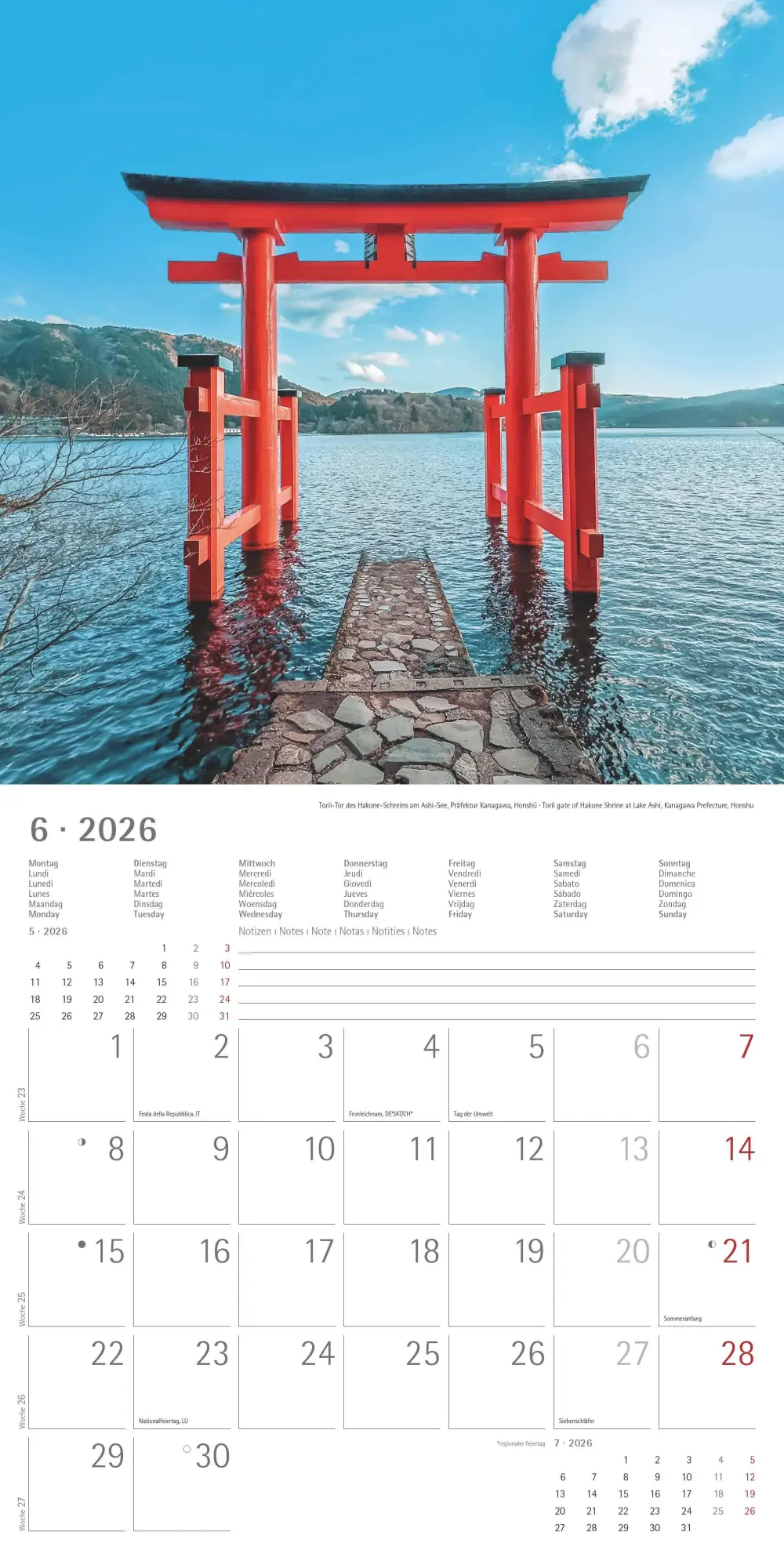 Bild: 4069095003835 | Japan 2026 - Wand-Kalender - Broschüren-Kalender - 30x30 - 30x60...