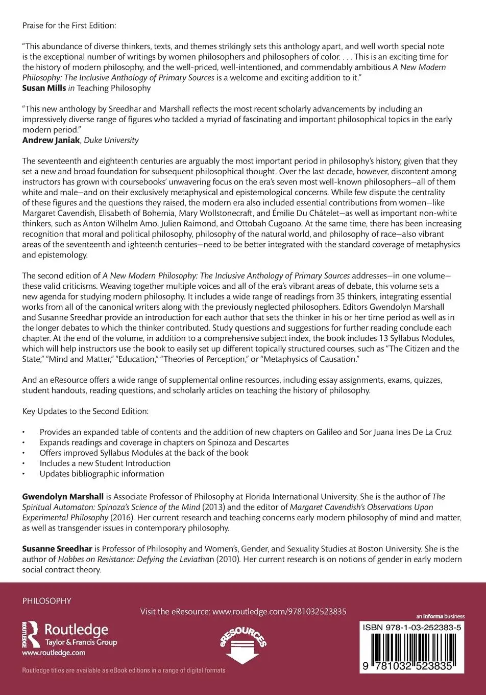 Rückseite: 9781032523835 | A New Modern Philosophy | The Inclusive Anthology of Primary Sources